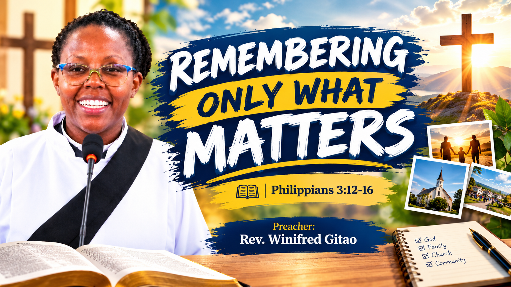 OFFICE SERMON: REMEMBERING ONLY WHAT MATTERS